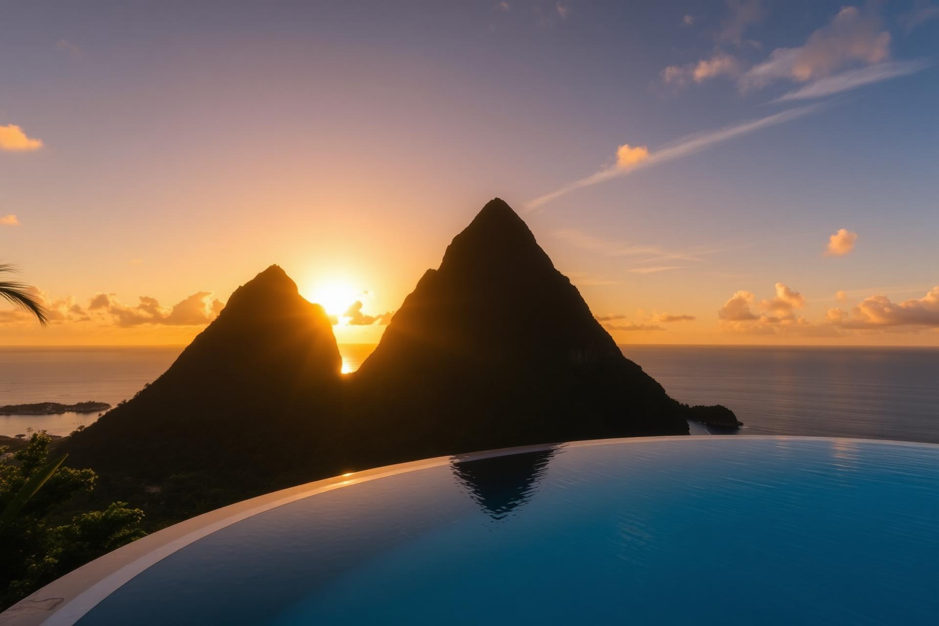 St. Lucia — Romance between the Pitons